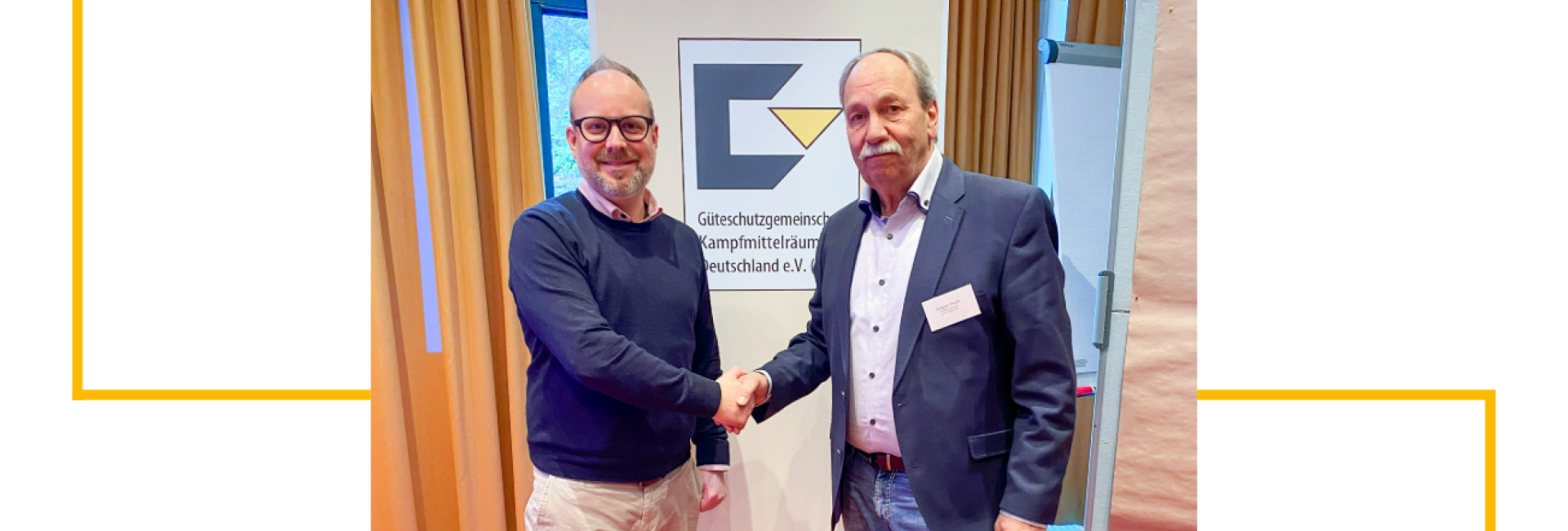 <p>Maik Glombik im Vorstand der Güteschutzgemeinschaft Kampfmittelräumung (GKD)</p>